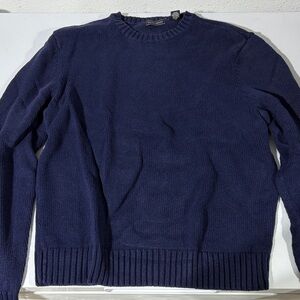 Saddlebred Navy Blue Knit Sweater Medium